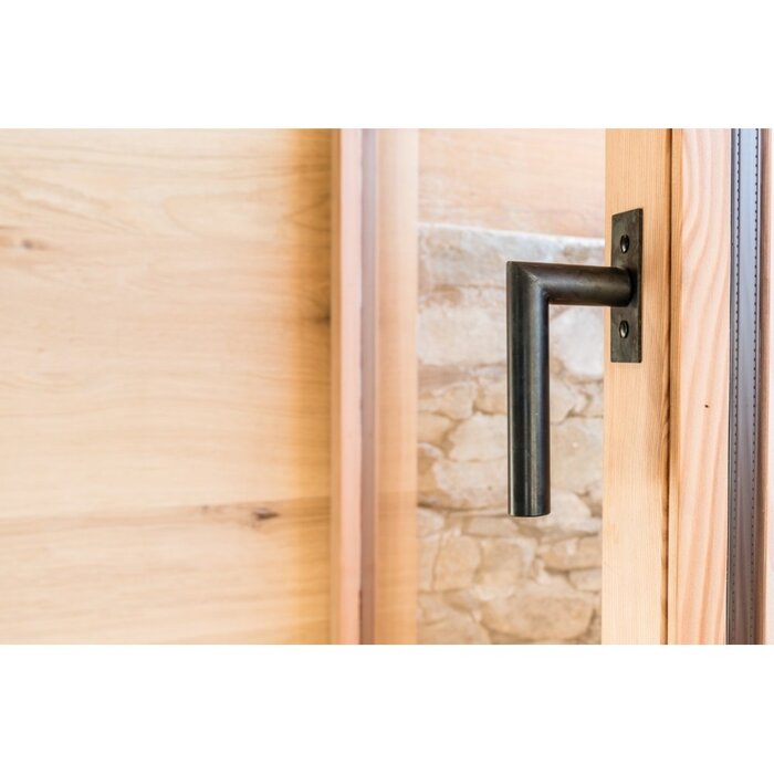 HALCO HALCÖ Fenstergriff Drehkipp DAVOS -L- Sichtbar verschraubt - Schwarzstahl