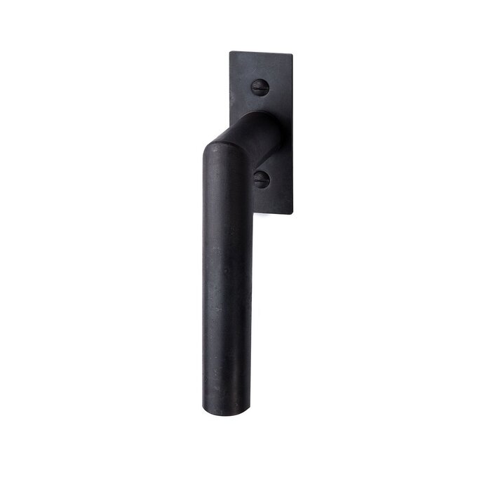 HALCO HALCÖ Window handle tilt and turn DAVOS -L- Visibly screwed - Black steel