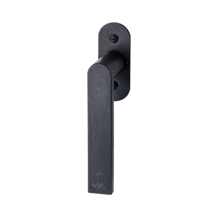 HALCO HALCÖ Window handle tilt and turn KITZBÜHEL -L- Visibly screwed - Black steel