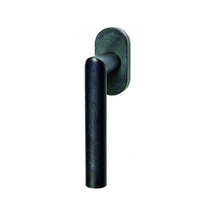 HALCO HALCÖ Window handles tilt and turn collection DAVOS -L - Oval rosette - Black steel
