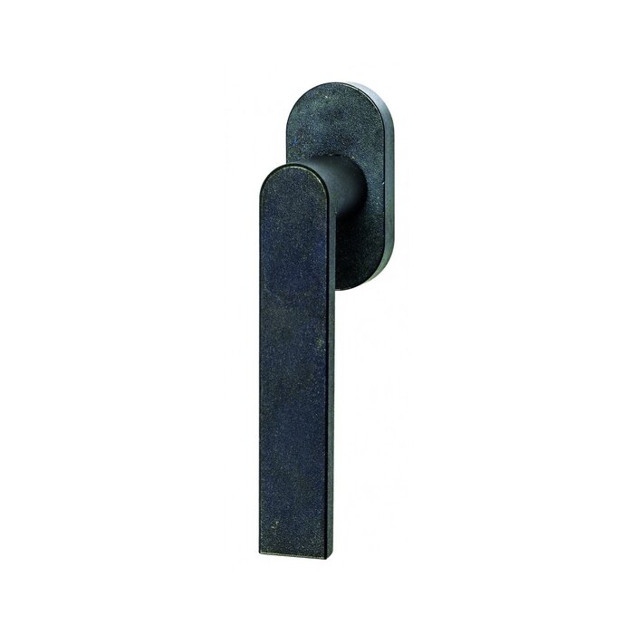 HALCO HALCÖ Window handle turn-tilt KITZBÜHEL -L- invisible screwed - Black steel