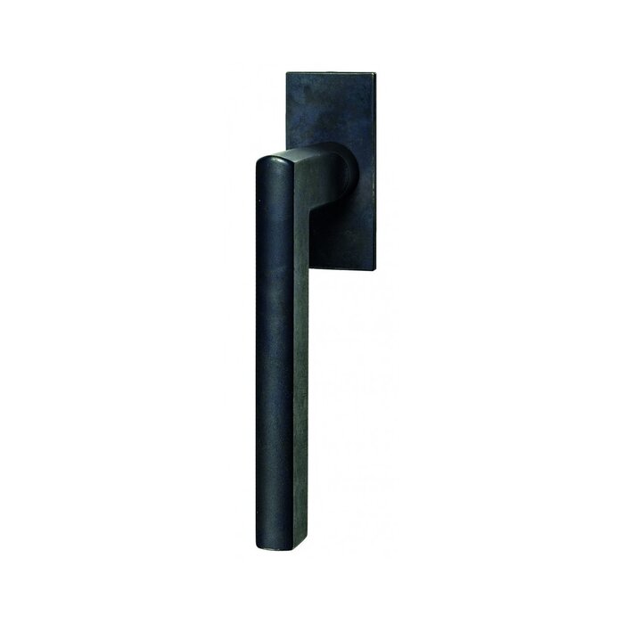 HALCO HALCÖ Window handles turn-tilt collection TUX - L - Rectangular rosette - Black steel