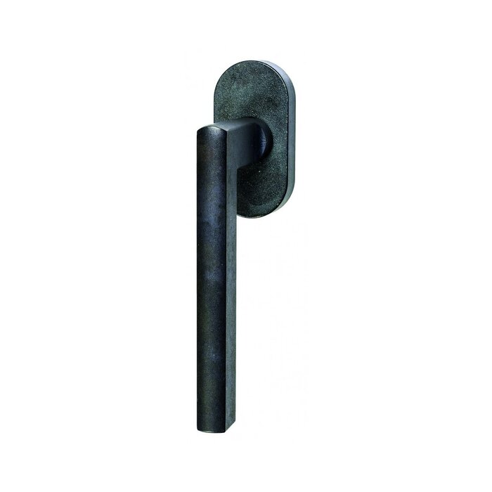 HALCO HALCÖ Window handles turn-tilt collection TUX - L - Oval shield - Black steel