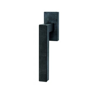 HALCO HALCÖ Window handles collection ISCHGL - L - Rectangular rosette - Black steel