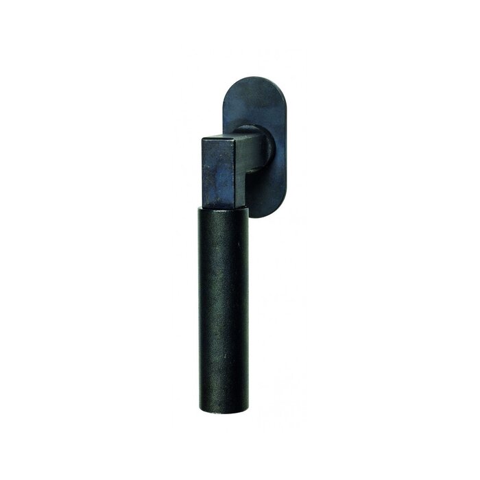 HALCO HALCÖ Window handle tilt and turn ZERMATT -L- invisible screwed - Black steel