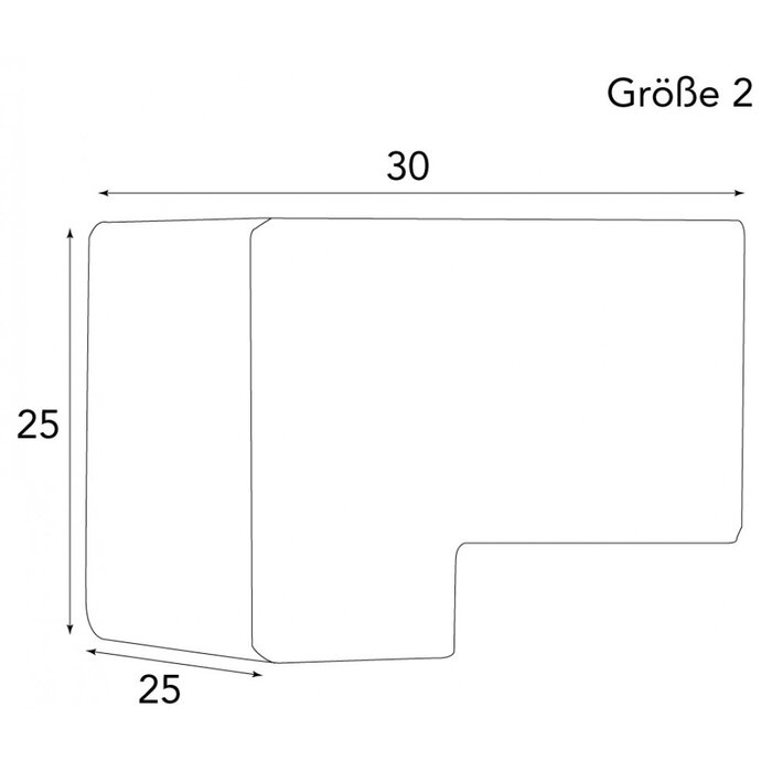 HALCO HALCÖ Möbelknopf Q St. Moritz/Lech/Oberstdorf - Rohstahl