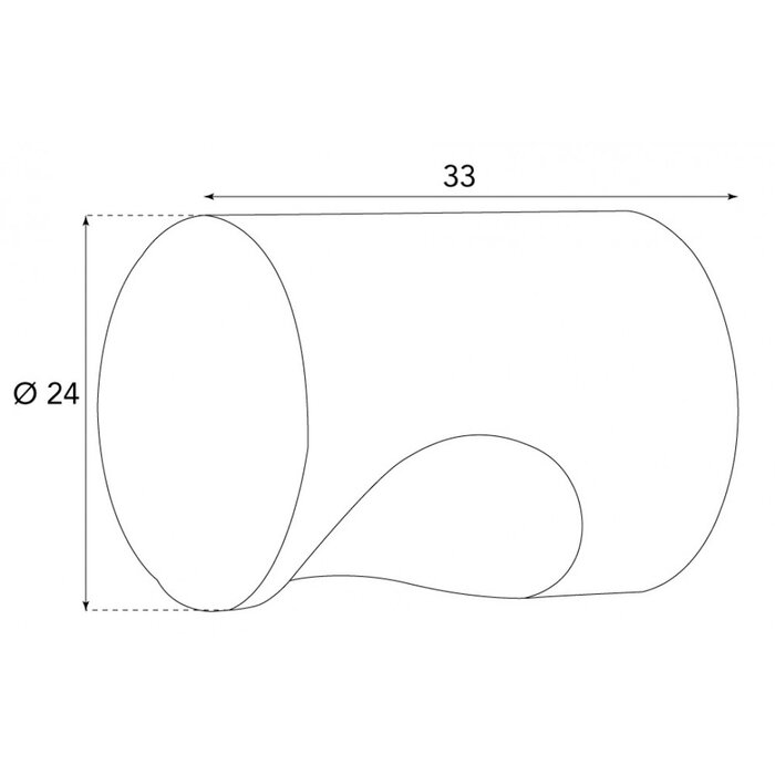 HALCO HALCÖ ronde meubelknop Zermatt/Fügen/Sölden/Davos/Tux - Zwart staal