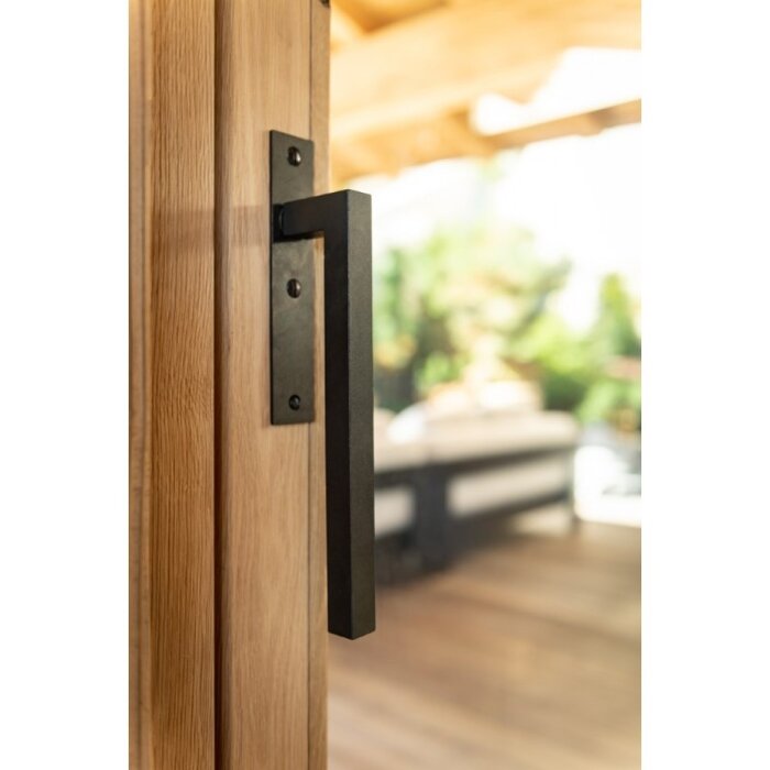 HALCO HALCÖ lift and slide door handle with sliding door handle ISCHGL - Black steel