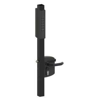 LOCINOX Locinox opbouwslot VOLTA met externe code klavieren voor profielen 40-60 mm - Zwart