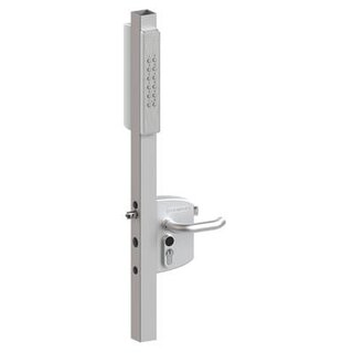 LOCINOX Locinox opbouwslot VOLTA met één extern code klavier voor profielen 60-80 mm - Zilver