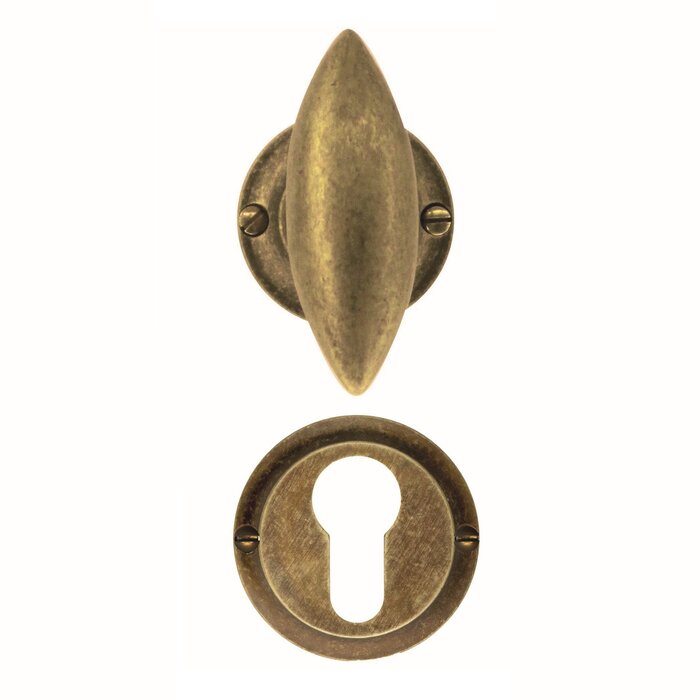 HDD Oud gouden deurklinken "Olina"