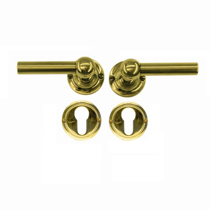 HDD Door handles Petra L+L - gold unvarnished