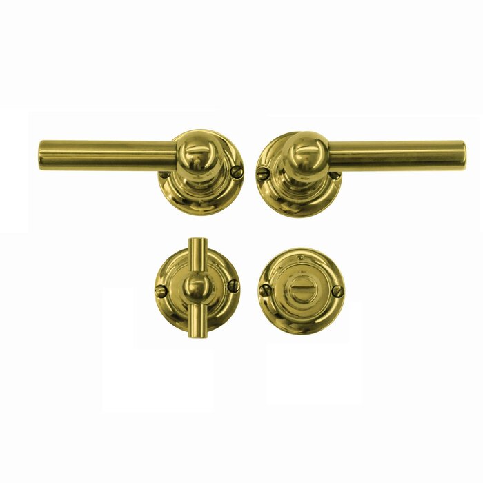 HDD Door handles Petra L+L - gold unvarnished