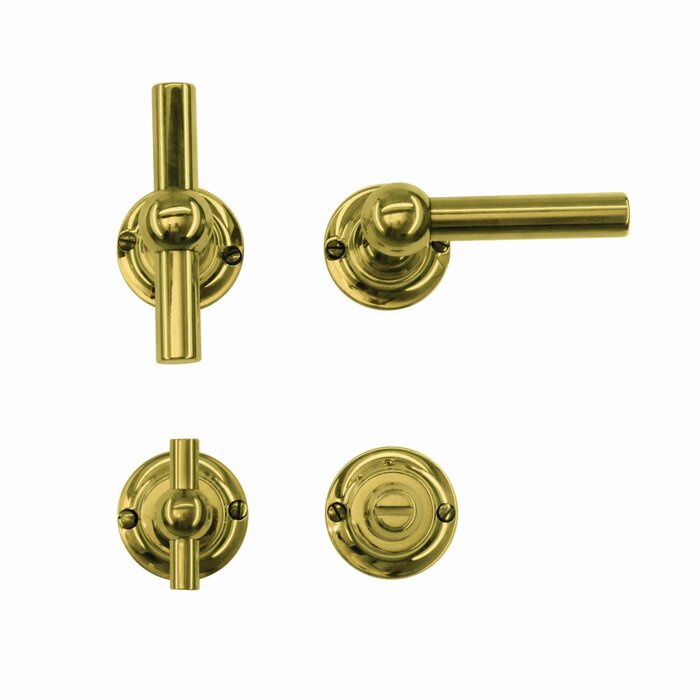 HDD Door handles Petra T+L - gold unvarnished