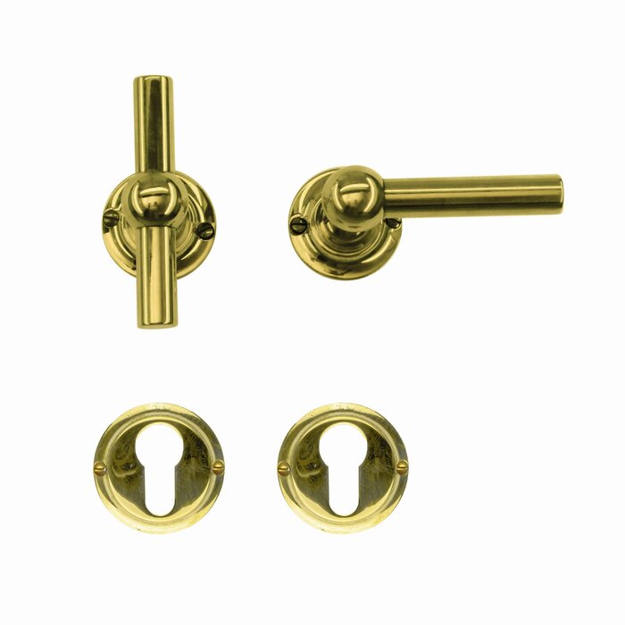 HDD Door handles Petra T+L - gold unvarnished