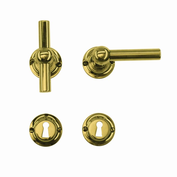 HDD Door handles Petra T+L - gold unvarnished