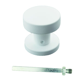 HDD Button top FLAT on rose - fixed - White