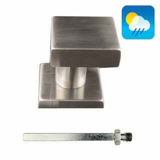 HDD Knopfleiste CARRE ANGLED auf Rose - Edelstahl