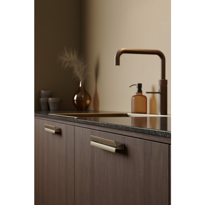 Furnipart Poignées de meubles Furnipart LUCENTE - Chêne foncé/laiton mat