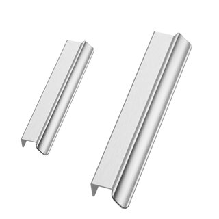 Furnipart Poignée d'angle VOLET - aspect inox