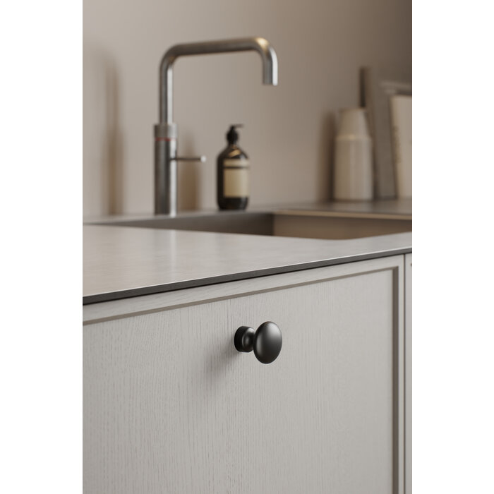 Furnipart Furnipart ronde meubelknop BARON K - Ø 32 mm - Mat zwart