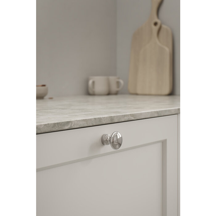 Furnipart Furnipart runder Möbelknopf BARON K - Ø 32 mm - Nickel glänzend