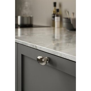 Furnipart Oval furniture knob BARON T - Nickel