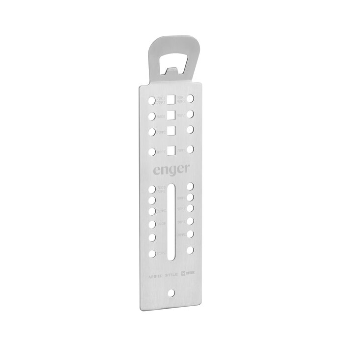 Aprile Stainless steel drilling template for door handles and rosettes APRILE-STILE-STERK - Copy