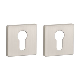 Aprile Plaques cylindriques Aprile RT carrées 52x52x7mm nickel mat