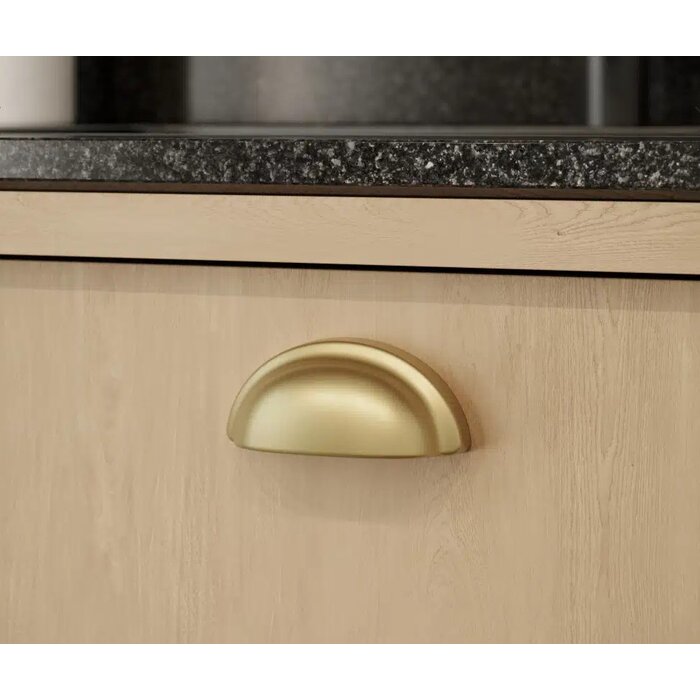 Furnipart Furnipart schelpvormige meubelgreep BARON H - Donker goud geborsteld