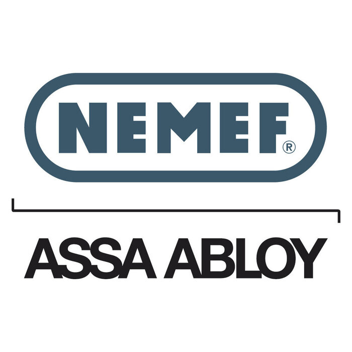NEMEF Serrure à clavier en acier inoxydable NEMEF 1266/17-50 avec plaque frontale arrondie