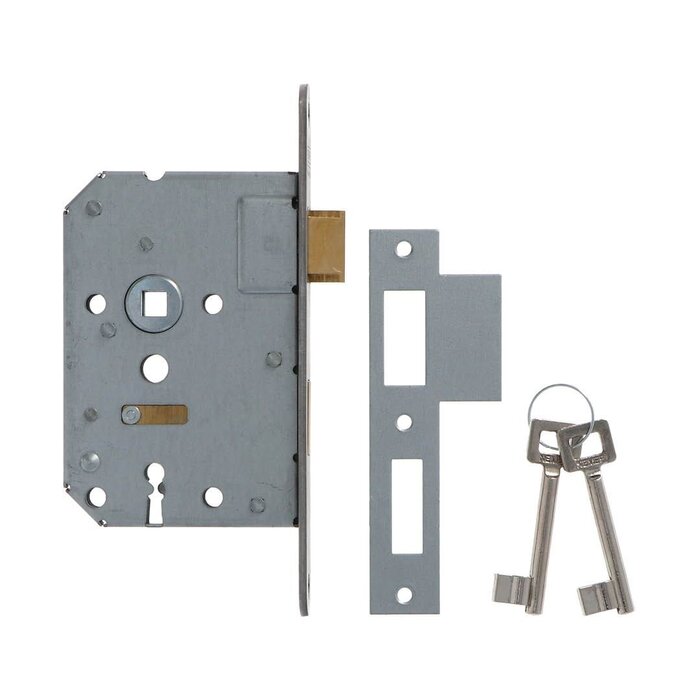 NEMEF Stainless steel keyboard lock NEMEF 1266/17-50 with rounded front plate