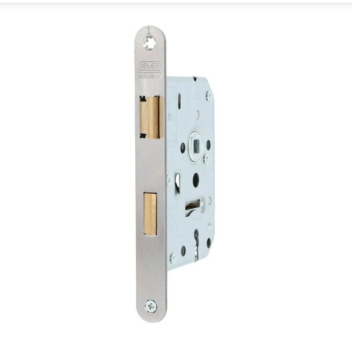 NEMEF Serrure à clavier en acier inoxydable NEMEF 1266/17-50 avec plaque frontale arrondie