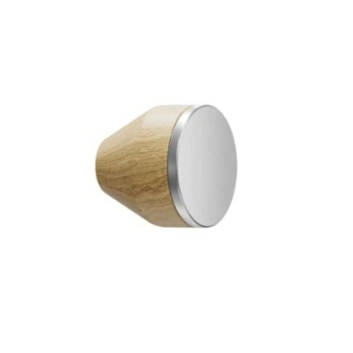 Furnipart Furnipart Furniture knob MELURA - White oak lacquered / stainless steel