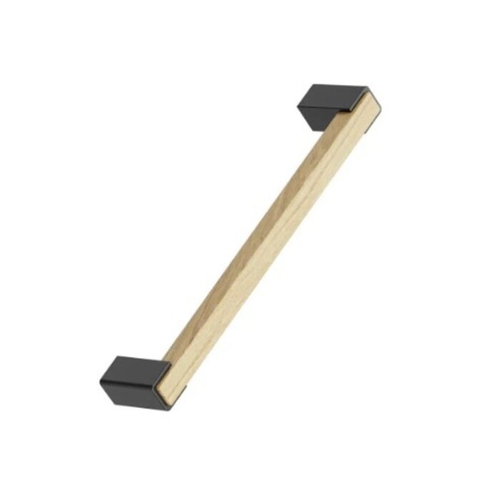 Furnipart Furnipart Meubelgreep SEGMENT H - Blanke eik gelakt / mat zwart