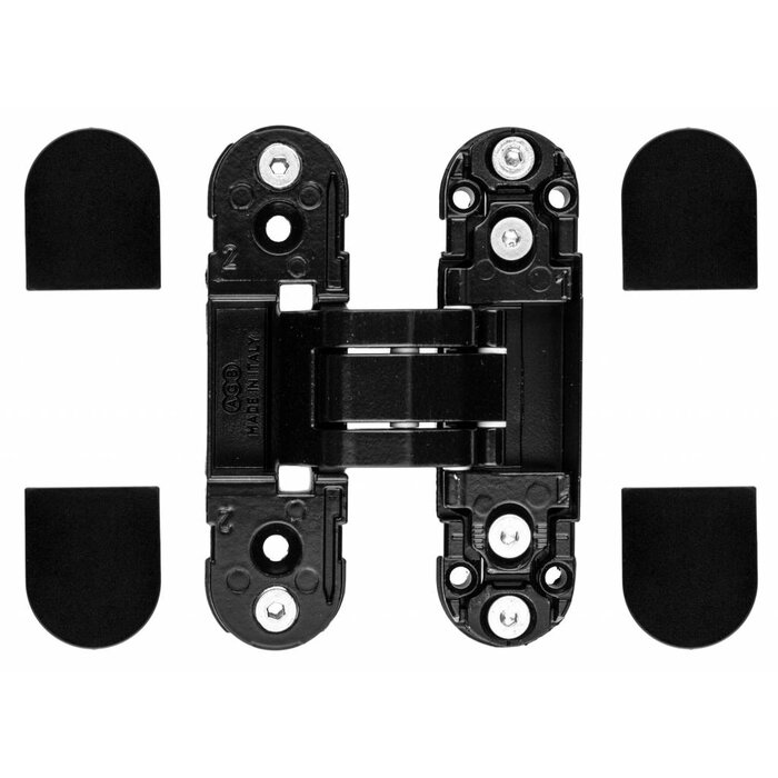 AGB Invisible 3D hinge - 110x30mm - AGB eclipse 2.2 - Black