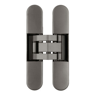 Otlav Charnière 3D invisible Otlav IN230120 - 120 x 23 mm 60 kg/2 - Titane foncé