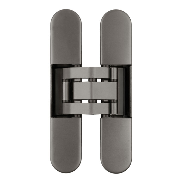 Otlav Onzichtbaar 3D scharnier Otlav Invisacta IN230120 - 23x120mm - Donker titanium