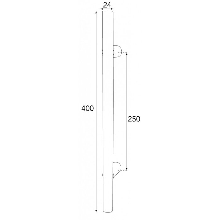 HALCO HALCÖ door handle FÜGEN - Black steel