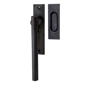 HALCO Poignée de porte coulissante HALCÖ avec cuvette coulissante FÜGEN - Acier noir