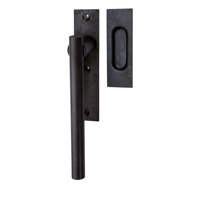 HALCO HALCÖ lift and slide door handle with sliding door handle FÜGEN - Black steel