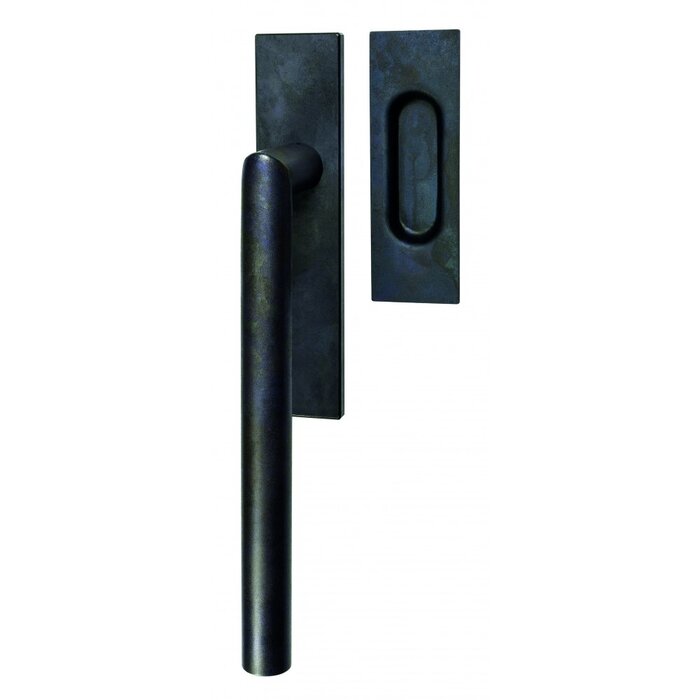 HALCO HALCÖ lift and slide door handle with sliding door handle DAVOS - Black steel