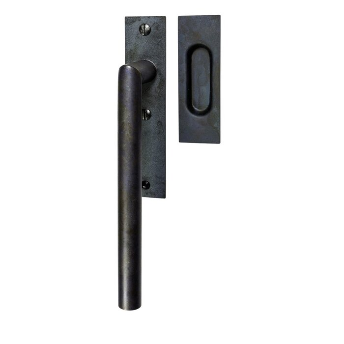 HALCO HALCÖ lift and slide door handle with sliding door handle DAVOS - Black steel