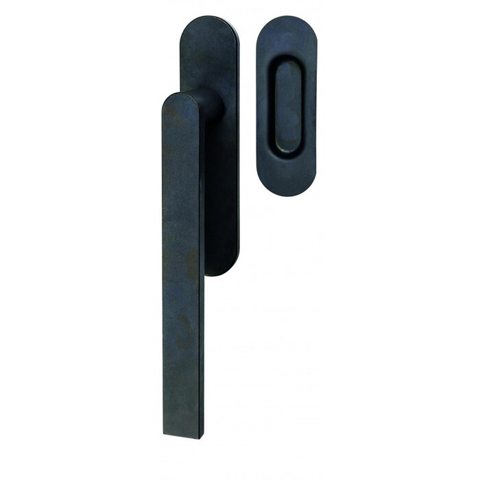 HALCO HALCÖ lift and slide door handle with sliding door handle KITZBÜHEL - Black steel