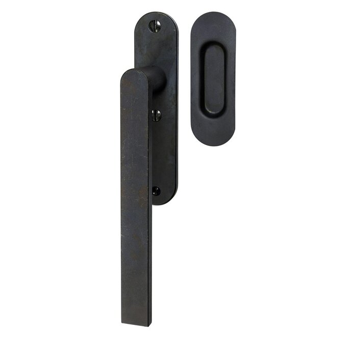 HALCO HALCÖ lift and slide door handle with sliding door handle KITZBÜHEL - Black steel