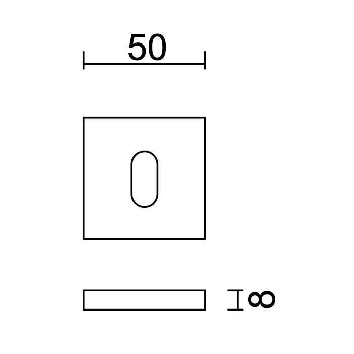 HDD 1 Schlüsselschild matt bronze