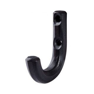 HALCO HALCÖ curved coat hook - SÖLDEN - Black steel