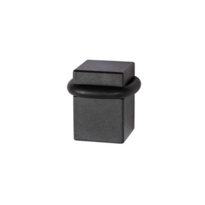 HALCO HALCÖ quadratischer Türstopper zur Bodenmontage - Schwarzer Stahl