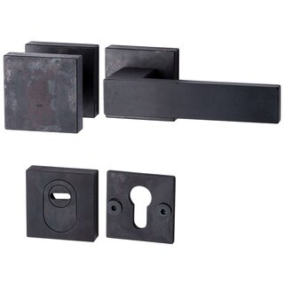 HALCO HALCÖ Safety fitting LECH - Knob and handle - Black steel