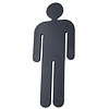 HALCO HALCÖ pictogram herentoilet - Zwart staal